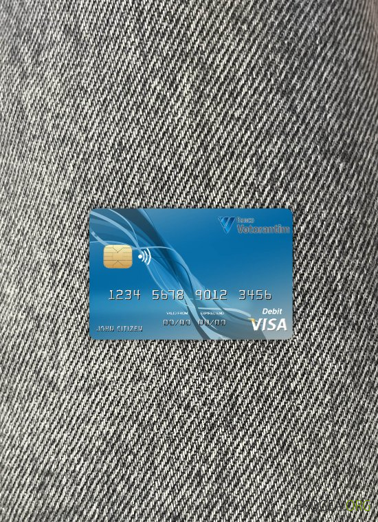 Brésil Votorantim banque visa carte photolook avant